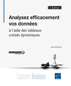 Cover of the book Analysez efficacement vos données - à l'aide des tableaux croisés dynamiques (3e édition)