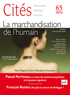 Cover of the book Cites 2016 n 65 la marchandisation de l'humain