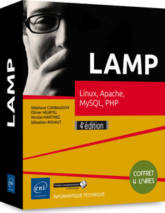 Couverture de l’ouvrage LAMP - Coffret de 4 livres : Linux, Apache, MySQL, PHP (4e édition)