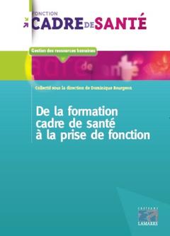 Cover of the book De la formation de cadre de santé à la prise de fonction