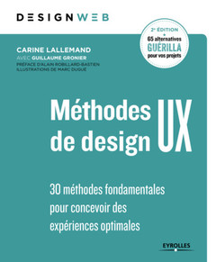 Couverture de l’ouvrage Méthodes de design UX - 2e édition