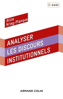 Cover of the book Analyser les discours institutionnels