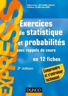 Cover of the book Exercices de statistique et probabilités - 3e éd. - Avec rappels de cours
