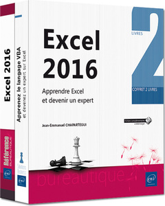 Cover of the book Excel 2016 - Coffret de 2 livres : Apprendre Excel et devenir un expert