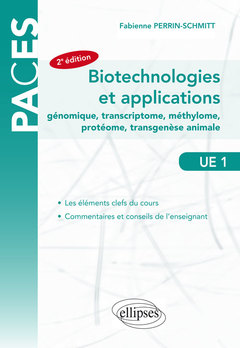 Couverture de l’ouvrage UE1 - Biotechnologies et applications - génomique, transcriptome, méthylome, protéome, transgenèse animale - 2e édition