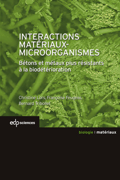 Couverture de l’ouvrage interactions materiaux-microorganismes