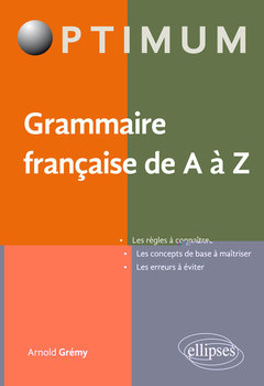 Couverture de l’ouvrage Grammaire française de A à Z