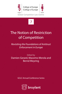 Couverture de l’ouvrage The Notion of Restriction of Competition