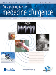 Cover of the book Annales françaises de médecine d'urgence Vol. 7 n°1 - Janvier-Février 2017