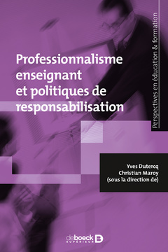 Cover of the book Professionnalisme enseignant et politiques de responsabilisation