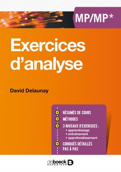 Cover of the book Exercices d'analyse MP/MP*