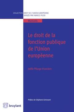 Cover of the book Droit de la fonction publique de l'Union européenne