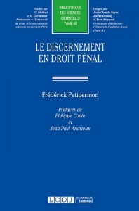 Cover of the book le discernement en droit pénal