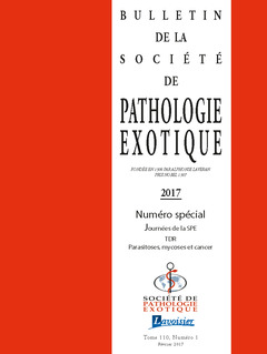 Couverture de l’ouvrage Bulletin de la Société de pathologie exotique Vol. 110 N°1 - Février 2017