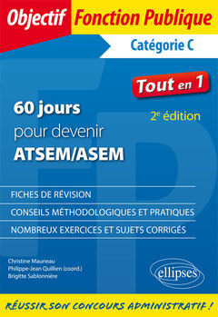 Couverture de l’ouvrage 60 jours pour devenir ATSEM/ASEM - 2e édition