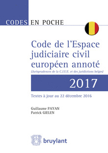 Couverture de l’ouvrage Code judiciaire européen (belge)