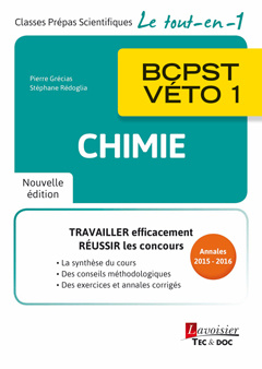 Couverture de l’ouvrage Chimie BCPST-VÉTO 1 (2e éd.)
