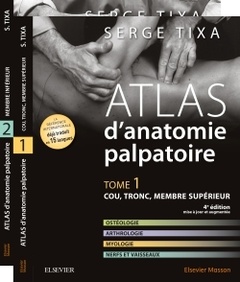 Couverture de l’ouvrage Atlas d'anatomie palpatoire. Pack 2 tomes