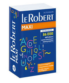 Couverture de l’ouvrage Le Robert Maxi Langue Française