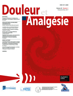 Cover of the book Douleur et Analgésie Vol. 30 N°1 - Mars 2017