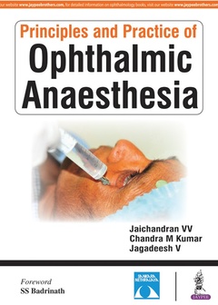 Couverture de l’ouvrage Principles and Practice of Ophthalmic Anaesthesia