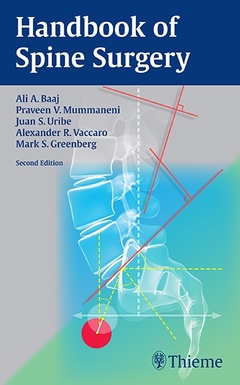 Couverture de l’ouvrage Handbook of Spine Surgery