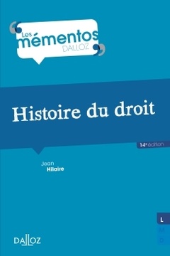 Cover of the book Histoire du droit. 14e éd. - Introduction historique au droit et Histoire des institutions publiques