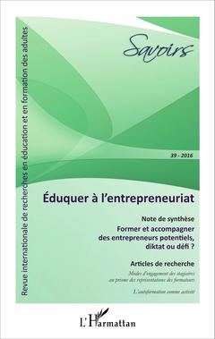 Couverture de l’ouvrage Éduquer à l'entrepreneuriat