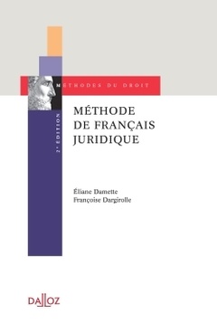 Cover of the book Méthode de français juridique. 2e éd.