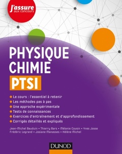 Couverture de l’ouvrage Physique-Chimie PTSI