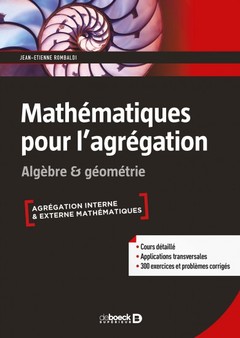 Cover of the book Mathématiques pour l'agrégation