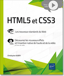 Couverture de l’ouvrage HTML5 et CSS3 - Complément vidéo : Découvrez les nouveaux effets et l'insertion native de l'audio et