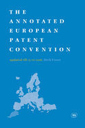 Cover of the book The Annotated European Patent Convention (updated till 15.11.2016)