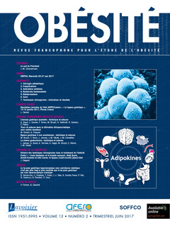 Couverture de l’ouvrage Obésité. Vol. 12 N° 2 - Juin 2017