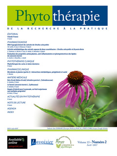 Cover of the book Phytothérapie. Vol. 15 N°2 - Avril 2017