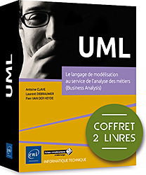 Couverture de l’ouvrage UML - Coffret de 2 livres - Le langage de modélisation au service de l'analyse des métiers (Business