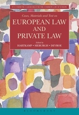 Couverture de l’ouvrage Cases, Materials and Text on European Law and Private Law