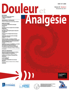 Cover of the book Douleur et Analgésie Vol. 30 N° 2 - Juin 2017