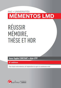 Cover of the book RÉUSSIR MÉMOIRE, THÈSE ET HDR 6EME EDITION