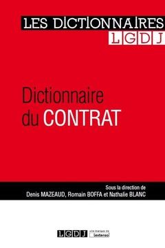 Cover of the book DICTIONNAIRE DU CONTRAT
