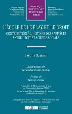Cover of the book L'ECOLE DE LE PLAY ET LE DROIT