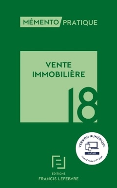 Cover of the book Vente immobilière 2018
