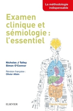 Couverture de l’ouvrage Examen clinique et sémiologie : l'essentiel