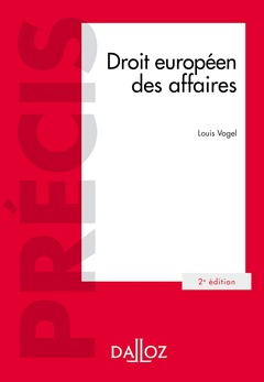 Cover of the book Droit européen des affaires. 2e éd.