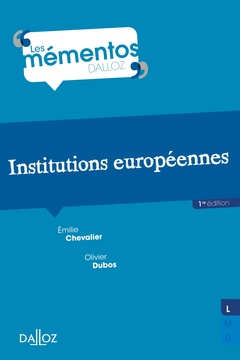Couverture de l’ouvrage Institutions européennes
