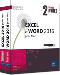 Couverture de l’ouvrage Excel et Word 2016 pour Mac - Coffret de deux livres