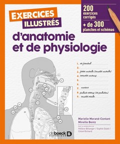 Couverture de l’ouvrage Exercices illustrés d'anatomie et de physiologie
