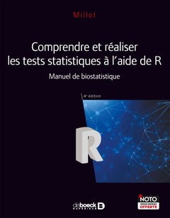 Couverture de l’ouvrage Comprendre et réaliser les tests statistiques à l'aide de R