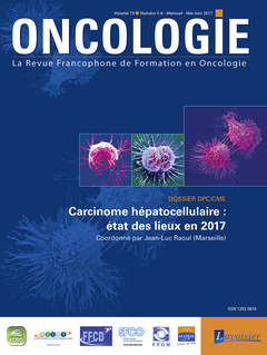 Couverture de l’ouvrage Oncologie Vol. 19 N° 5-6 - Mai-Juin 2017
