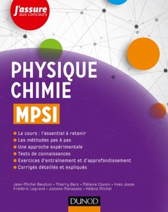 Cover of the book Physique-Chimie MPSI